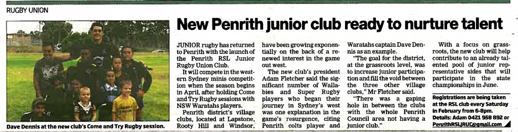 Penrith Press Add 18 Feb 2014