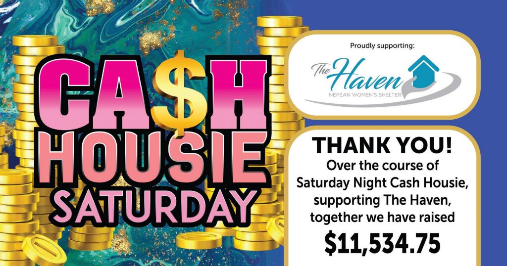 Thank You to everyone who supported Saturday Night Cash Housie at Penrith RSL